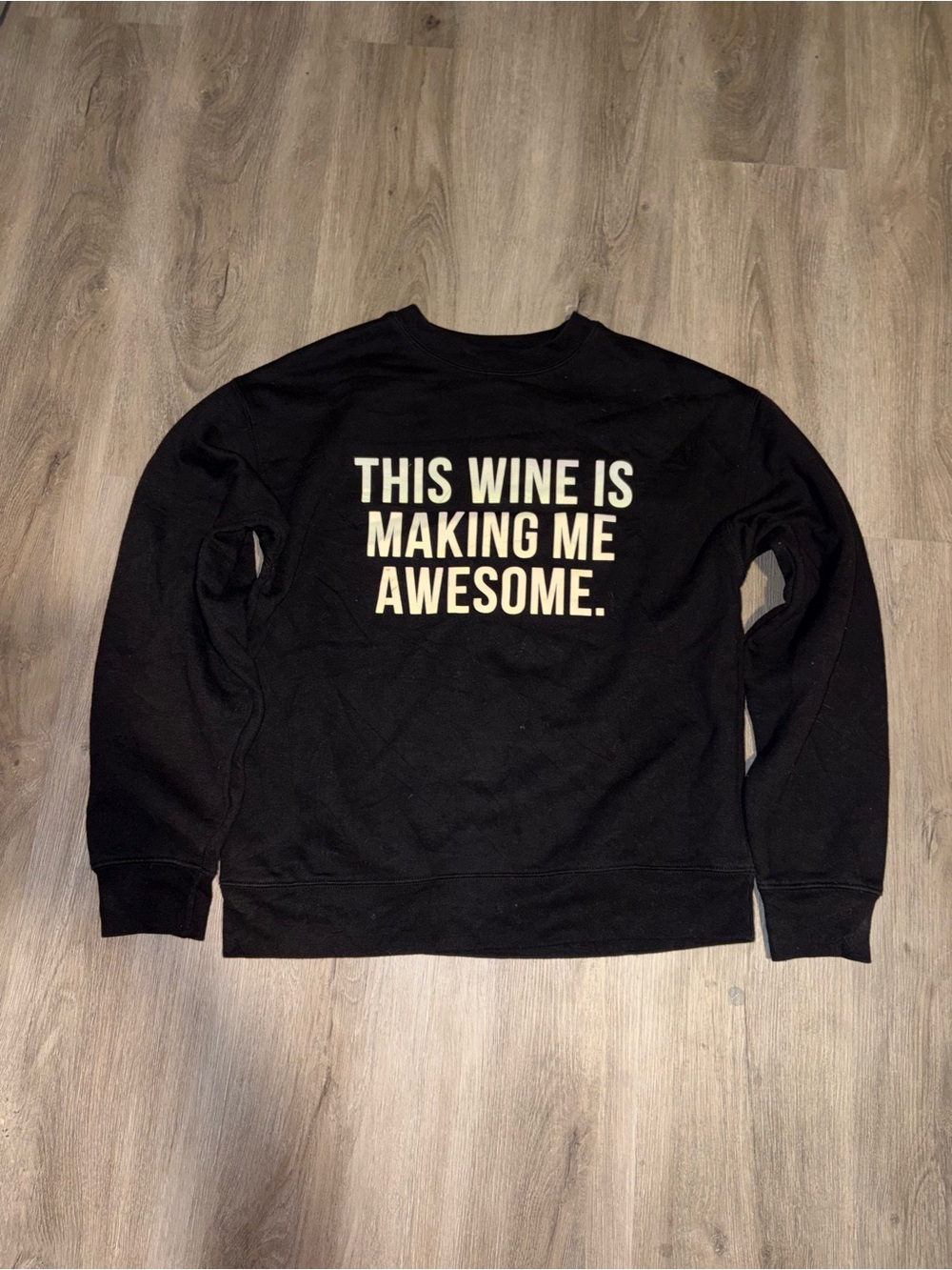 Brunette the Label | Black Wine Sweatshirt | Size S/M